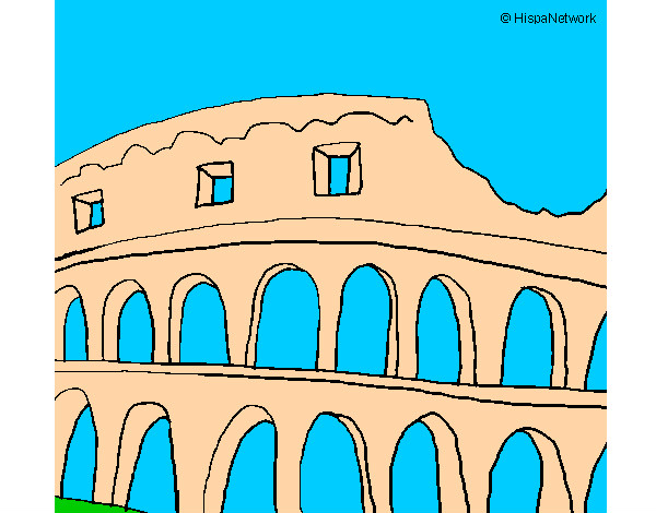 Desenho Coliseu pintado por eduardofre