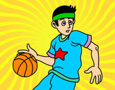 Desenho Junior jogador de basquete pintado por robertopai