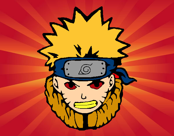 Desenho Naruto enfurecido pintado por jhonatan9