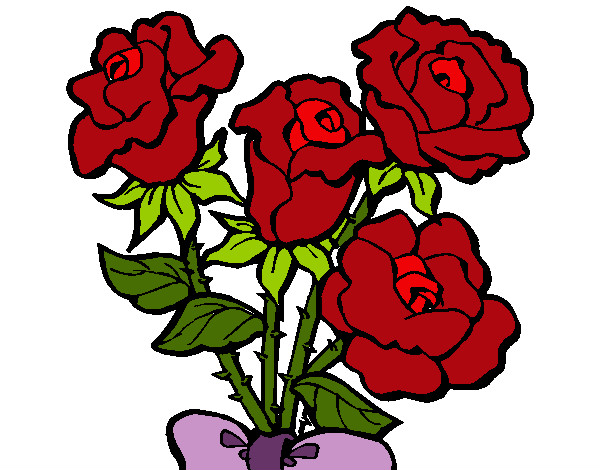 Desenho Ramo de rosas pintado por GRAZYELLE