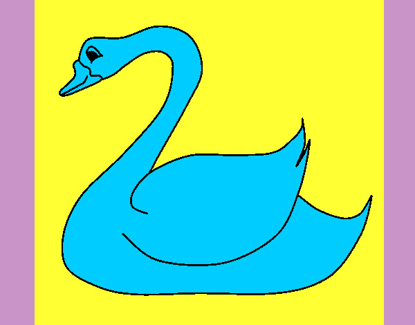 Desenho Cisne pintado por Migalhas