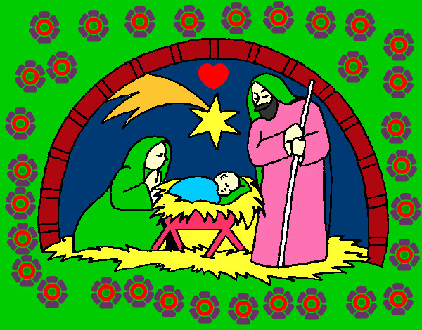 Desenho Manjedoura de natal pintado por Clarinha2