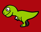 Desenho Tiranossauro rex jovem  pintado por KAKE