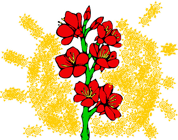 Desenho Flores de campo pintado por gloriaa