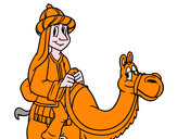 Desenho Rei Melchor a camelo pintado por luan23