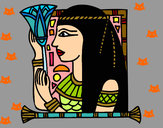 Desenho Cleopatra pintado por livita