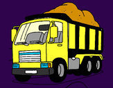Desenho Camião de carga pintado por vicctor