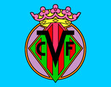 Desenho Emblema do Villarreal C.F. pintado por flora