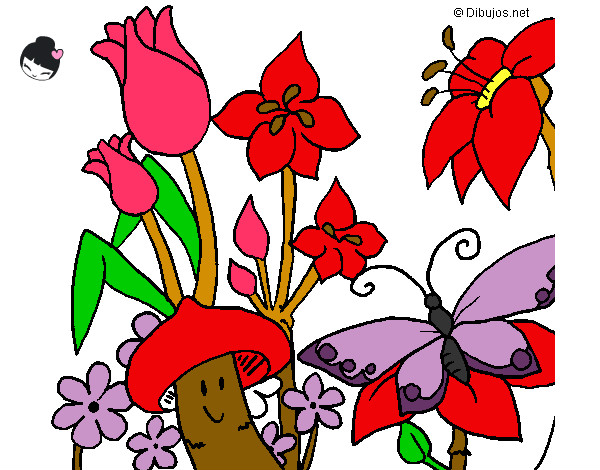 Desenho Fauna e Flora pintado por lolah