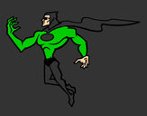 Desenho Super herói poderoso pintado por favretto