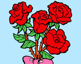 Desenho Ramo de rosas pintado por Endi