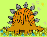 Desenho Tuojiangossauro bebé pintado por clarab