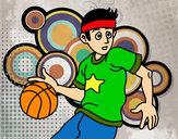 Desenho Junior jogador de basquete pintado por patricksd
