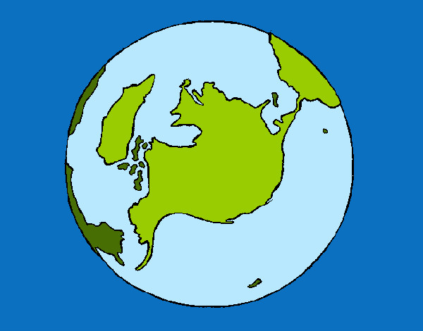 Desenho Planeta terra pintado por clarab