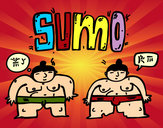 Desenho Sumo japonês pintado por ImShampoo