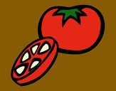 Desenho Tomate pintado por hayna7