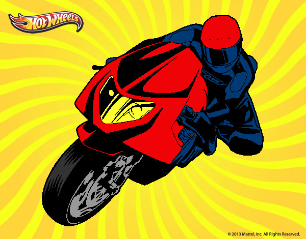 Desenho Hot Wheels Ducati 1098R pintado por ruansinho