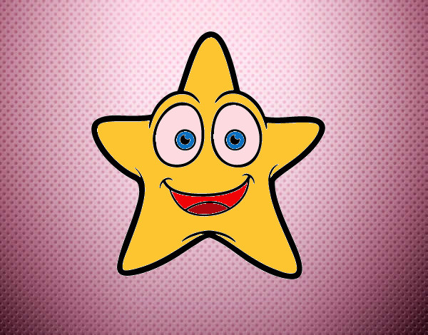 Desenho Estrela do mar sorridente pintado por phatty