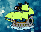 Desenho Barco pirata pintado por gabrielrog