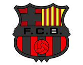 Desenho Emblema do F.C. Barcelona pintado por igorzao
