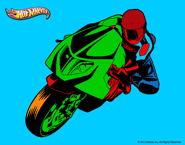 Desenho Hot Wheels Ducati 1098R pintado por MiguelBP