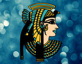 Desenho Perfil Cleopatra pintado por rafaella20