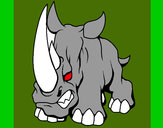 Desenho Rinoceronte II pintado por tatine