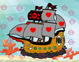 Desenho Barco pirata pintado por miguel1