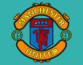 Desenho Emblema do Manchester United pintado por Enzinho