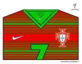 Desenho Camisa da copa do mundo de futebol 2014 de Portugal pintado por lonewolf