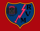 Desenho Emblema do Rayo Vallecano de Madrid pintado por muriloca