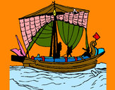 Desenho Barco romano pintado por sandramara