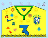 Desenho Camisa da copa do mundo de futebol 2014 do Brasil pintado por roberto46