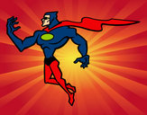 Desenho Super herói poderoso pintado por EduardoT