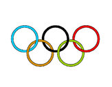 Desenho Argolas dos jogos olimpícos pintado por Gonca