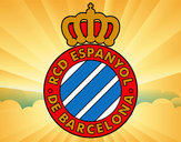 Desenho Emblema do RCD Espanhol pintado por Riquelme