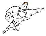 Desenho Super herói enorme pintado por macmagalha