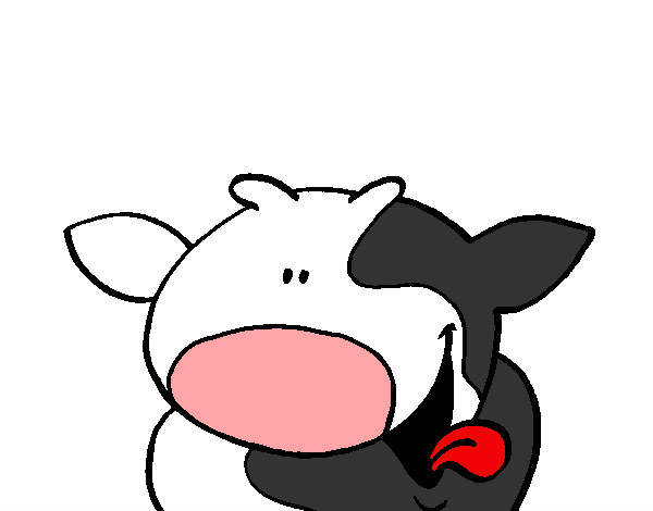 Desenho Vaca sorridente pintado por Dado
