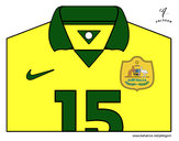 Desenho Camisa da copa do mundo de futebol 2014 da Austrália pintado por juliarsr