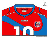 Desenho Camisa da copa do mundo de futebol 2014 da Costa Rica pintado por juliarsr