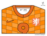 Desenho Camisa da copa do mundo de futebol 2014 da Holanda pintado por juliarsr