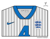 Desenho Camisa da copa do mundo de futebol 2014 da Inglaterra pintado por juliarsr