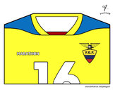 Desenho Camisa da copa do mundo de futebol 2014 do Equador pintado por juliarsr