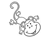 Desenho Macaco encantador pintado por luisatrigo