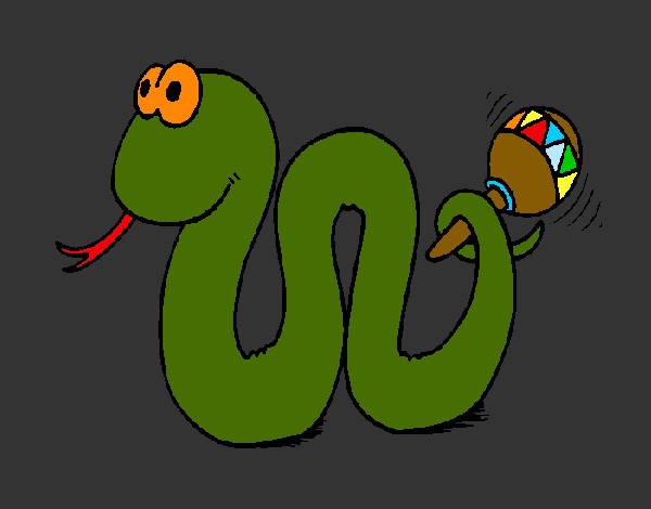 Desenho Serpente cascavel pintado por gaiantiga