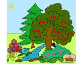 Desenho Bosque pintado por DHIEINIES