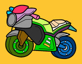 Desenho Moto esportiva pintado por emanuel4