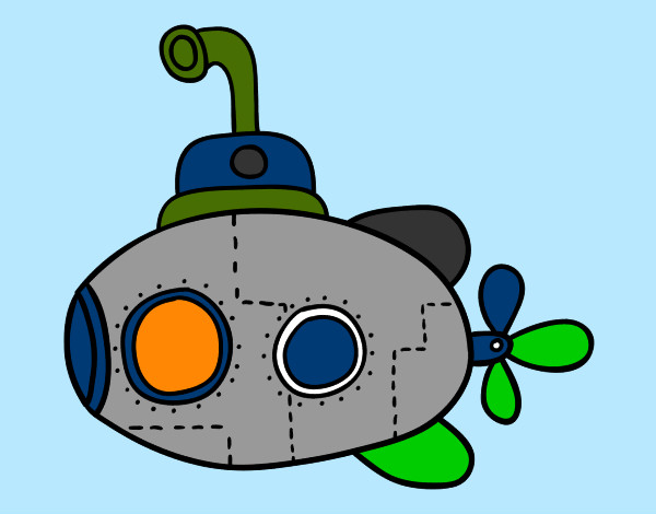 Desenho Submarino científico pintado por emanuel4