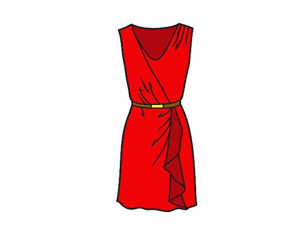 Desenho Vestido simples pintado por RILLARY