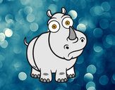 Desenho Rinoceronte-branco pintado por ImShampoo